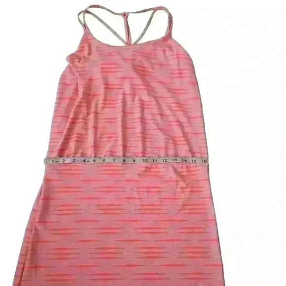 Athleta Womens Orange And White Striped Ariel Venice Strappy Swim Dress LP - Picture 10 of 14